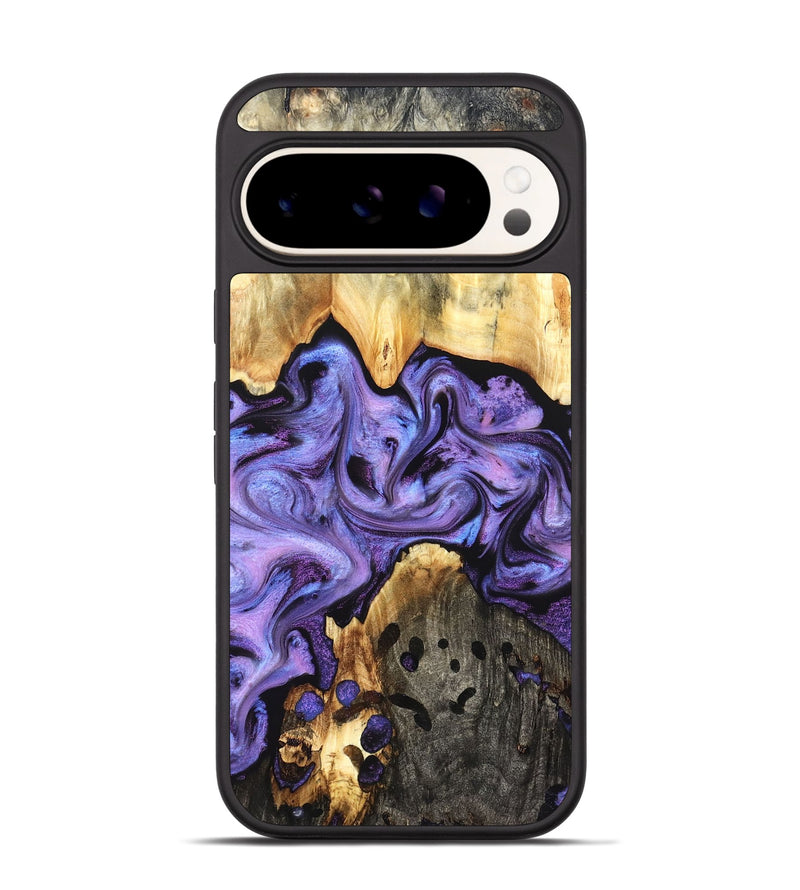 Pixel 9 Pro Wood Phone Case - Kristy (Purple, 827854)