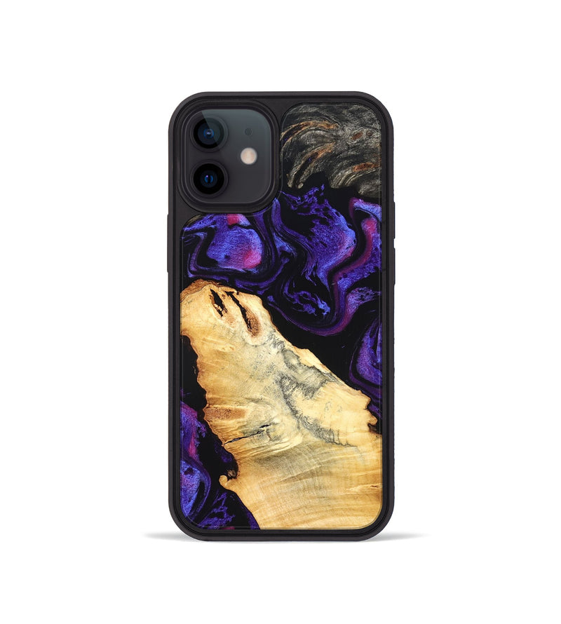 iPhone 12 mini Wood Phone Case - Verne (Purple, 827855)