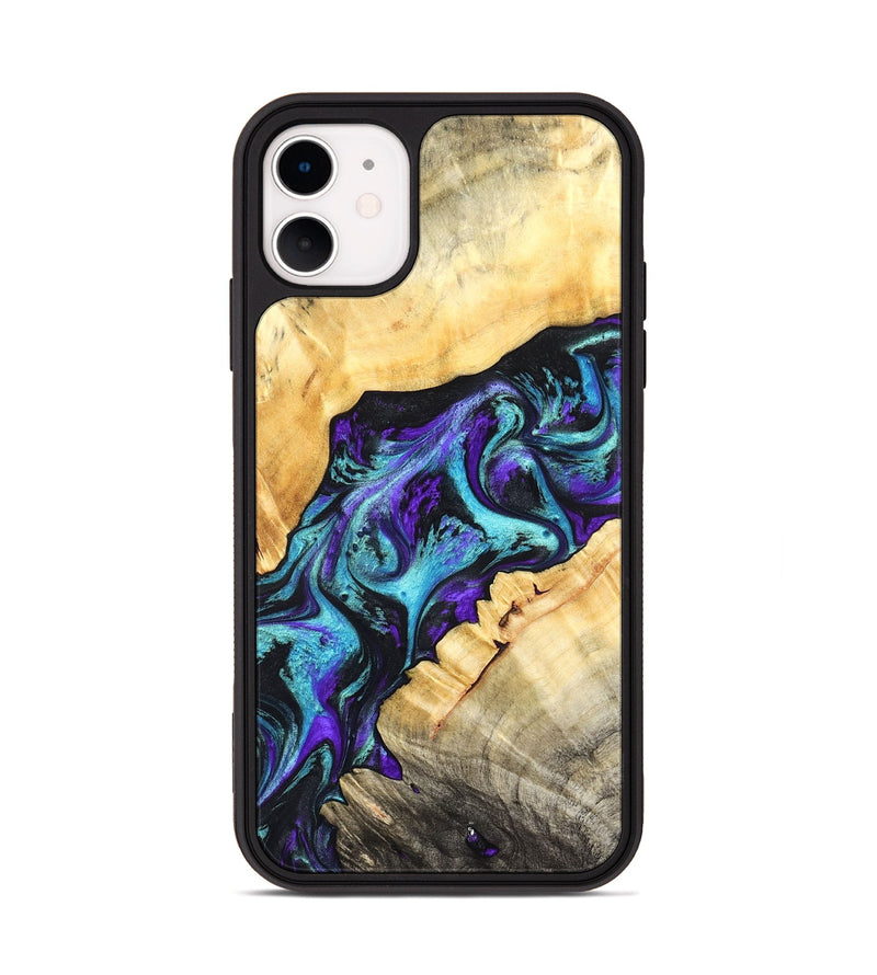 iPhone 11 Wood Phone Case - Kahlani (Purple, 827856)