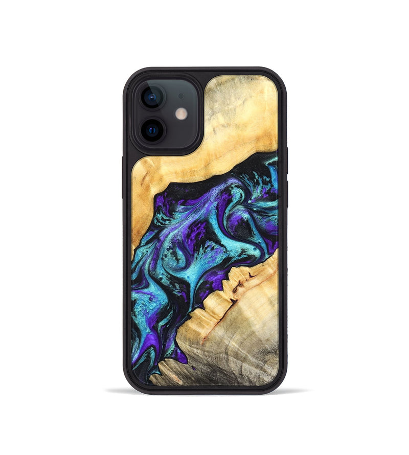 iPhone 12 mini Wood Phone Case - Kahlani (Purple, 827856)