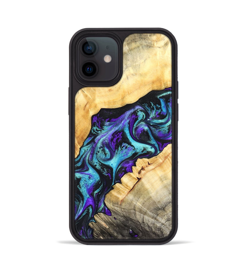 iPhone 12 Wood Phone Case - Kahlani (Purple, 827856)