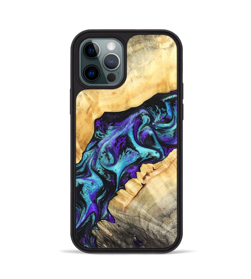 iPhone 12 Pro Wood Phone Case - Kahlani (Purple, 827856)