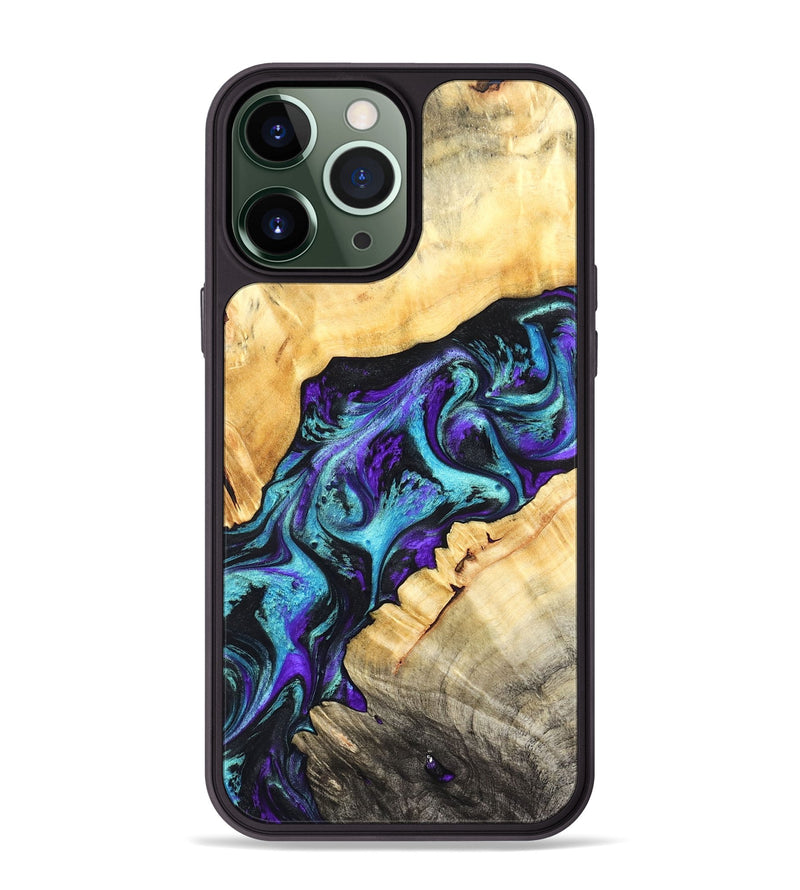 iPhone 13 Pro Max Wood Phone Case - Kahlani (Purple, 827856)