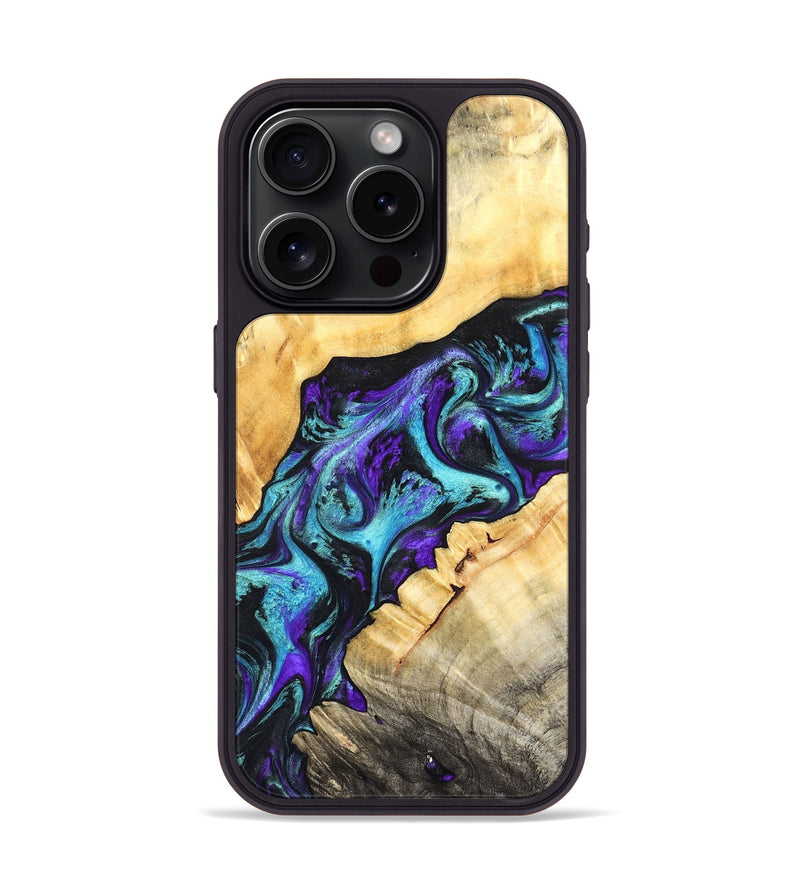 iPhone 15 Pro Wood Phone Case - Kahlani (Purple, 827856)