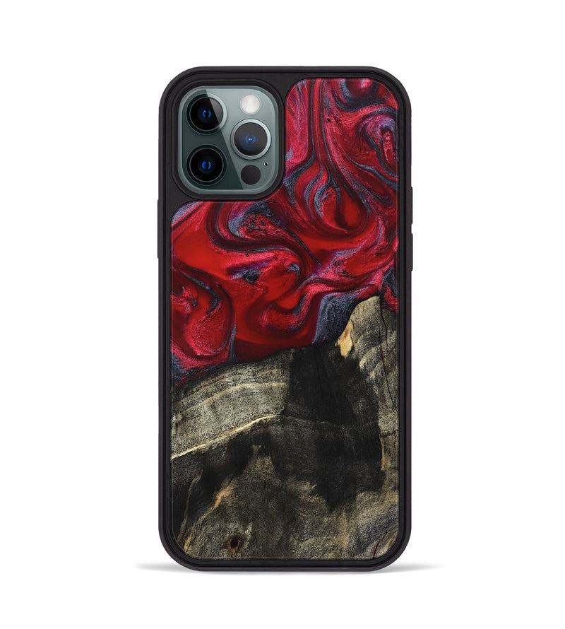 iPhone 12 Pro Wood Phone Case - Artie (Red, 827857)