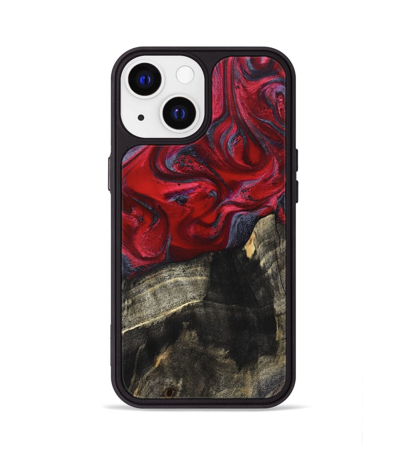 iPhone 13 Wood Phone Case - Artie (Red, 827857)