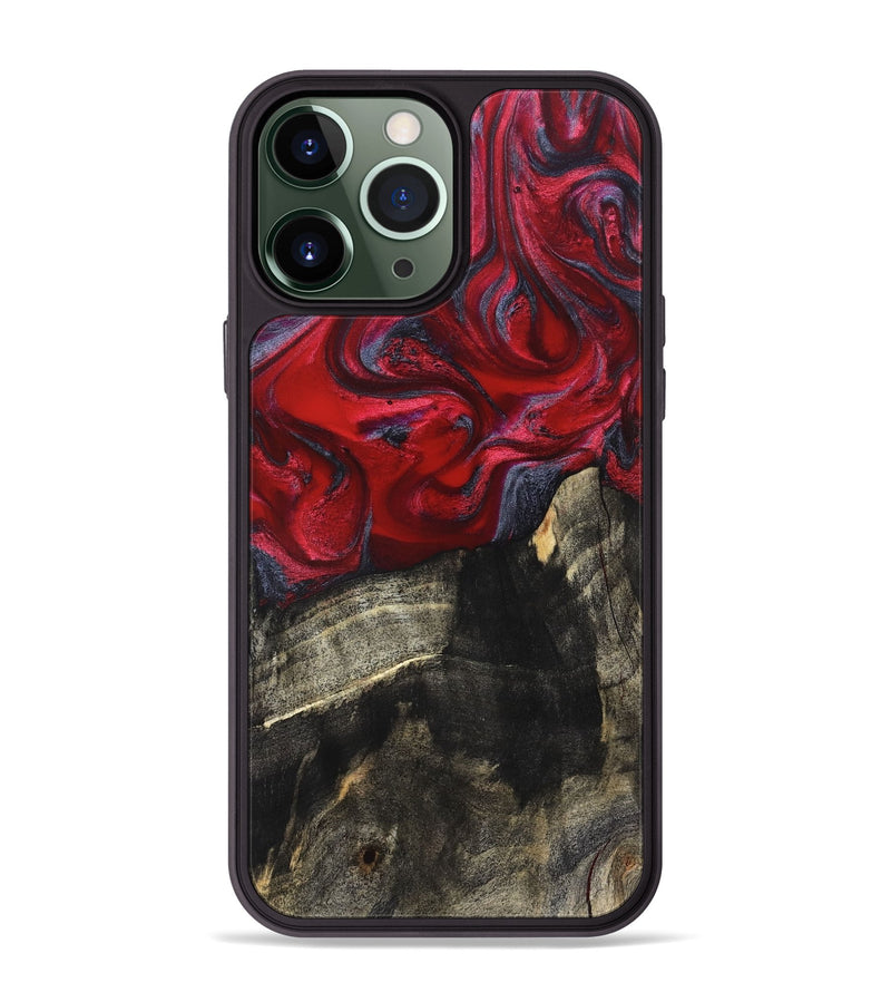 iPhone 13 Pro Max Wood Phone Case - Artie (Red, 827857)