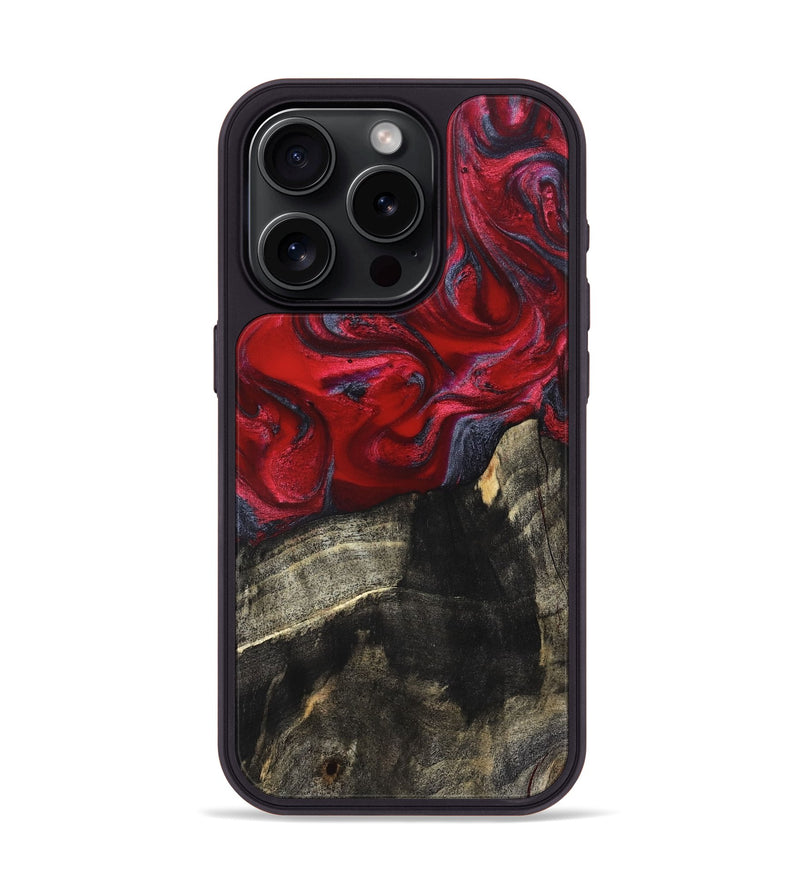 iPhone 15 Pro Wood Phone Case - Artie (Red, 827857)