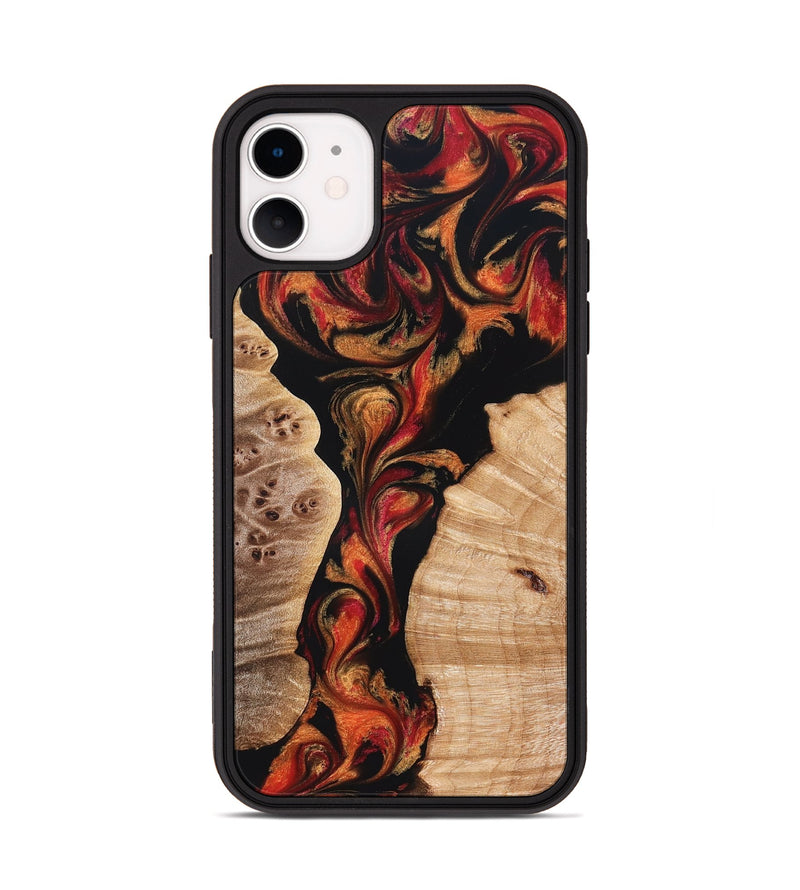 iPhone 11 Wood Phone Case - Velda (Red, 827858)