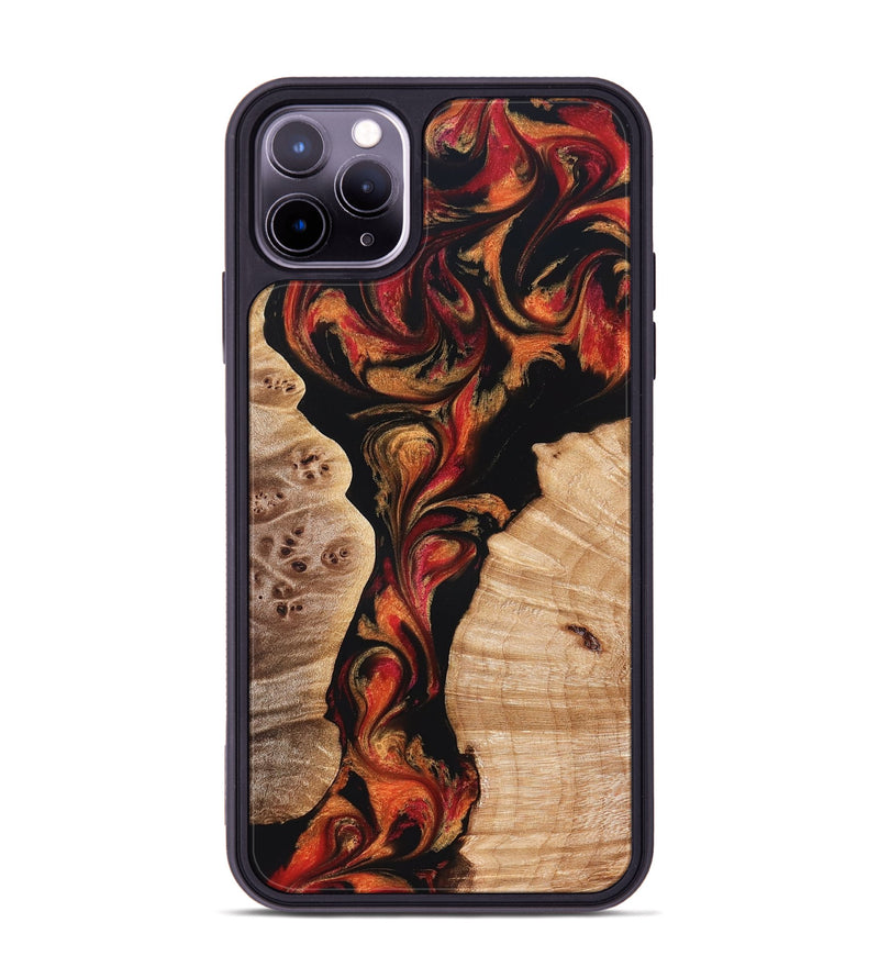 iPhone 11 Pro Max Wood Phone Case - Velda (Red, 827858)