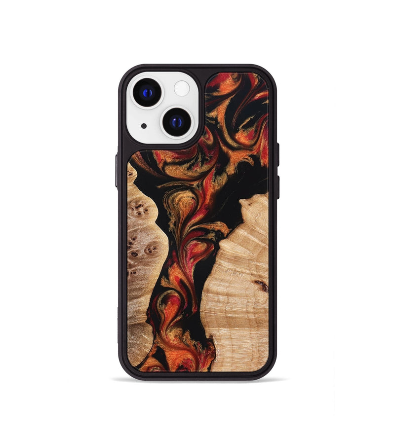 iPhone 13 mini Wood Phone Case - Velda (Red, 827858)