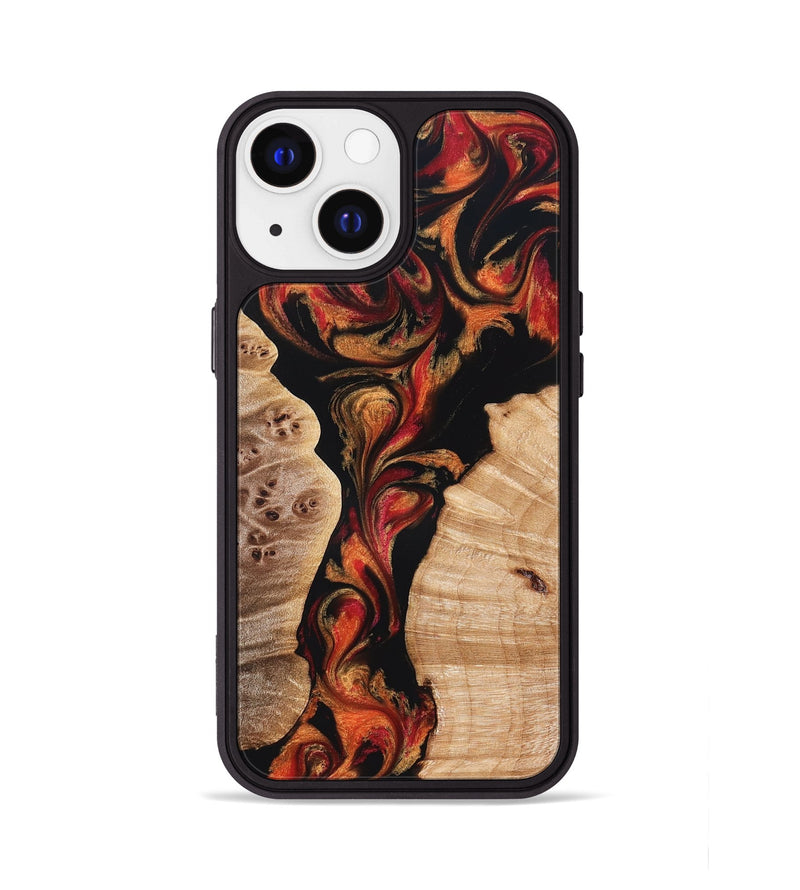 iPhone 13 Wood Phone Case - Velda (Red, 827858)
