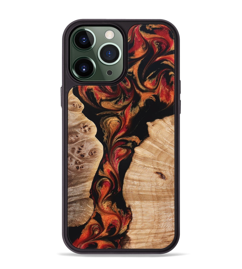 iPhone 13 Pro Max Wood Phone Case - Velda (Red, 827858)