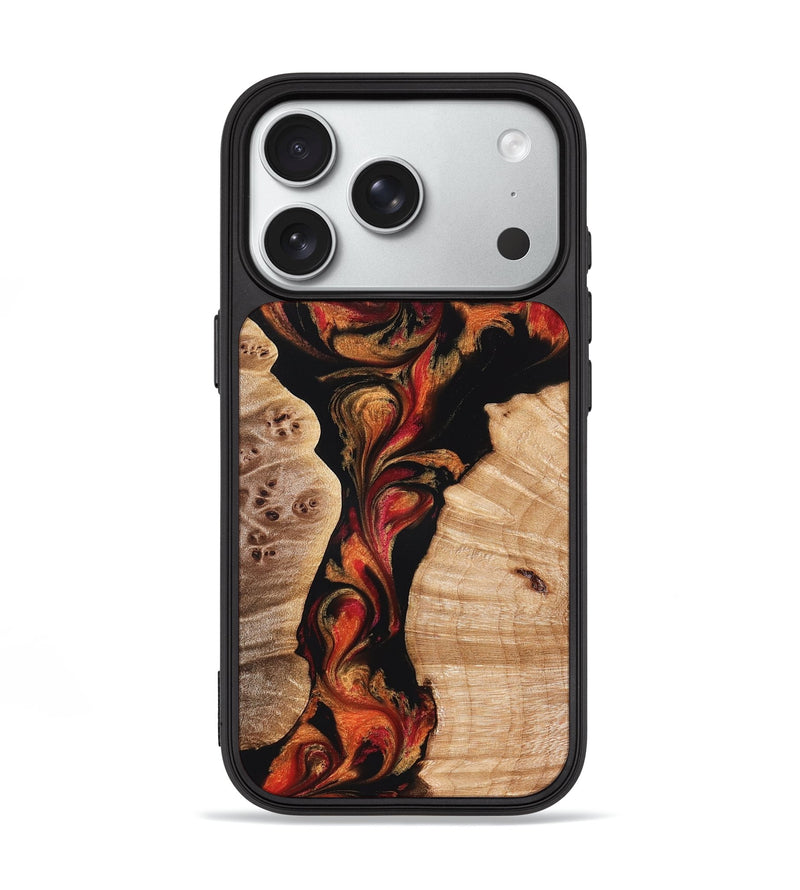 iPhone 18 Pro Wood Phone Case - Velda (Red, 827858)