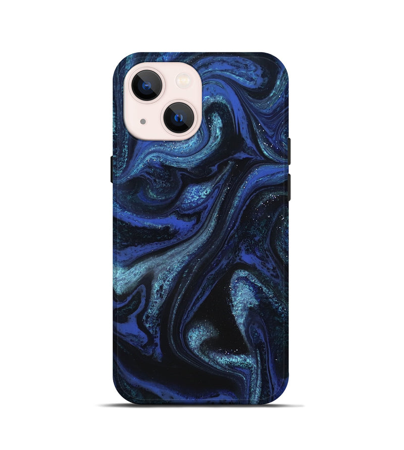 iPhone 13 mini ResinArt Live Edge Phone Case - Bear (Blue, 827865)