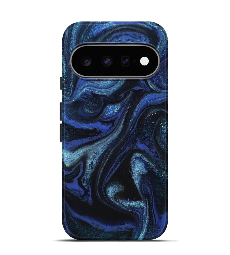 Pixel 11 Pro ResinArt Live Edge Phone Case - Bear (Blue, 827865)