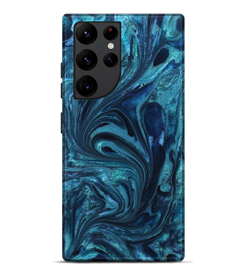 Galaxy S22 Ultra ResinArt Live Edge Phone Case - Maritza (Blue, 827879)