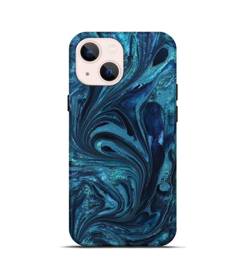 iPhone 13 mini ResinArt Live Edge Phone Case - Maritza (Blue, 827879)
