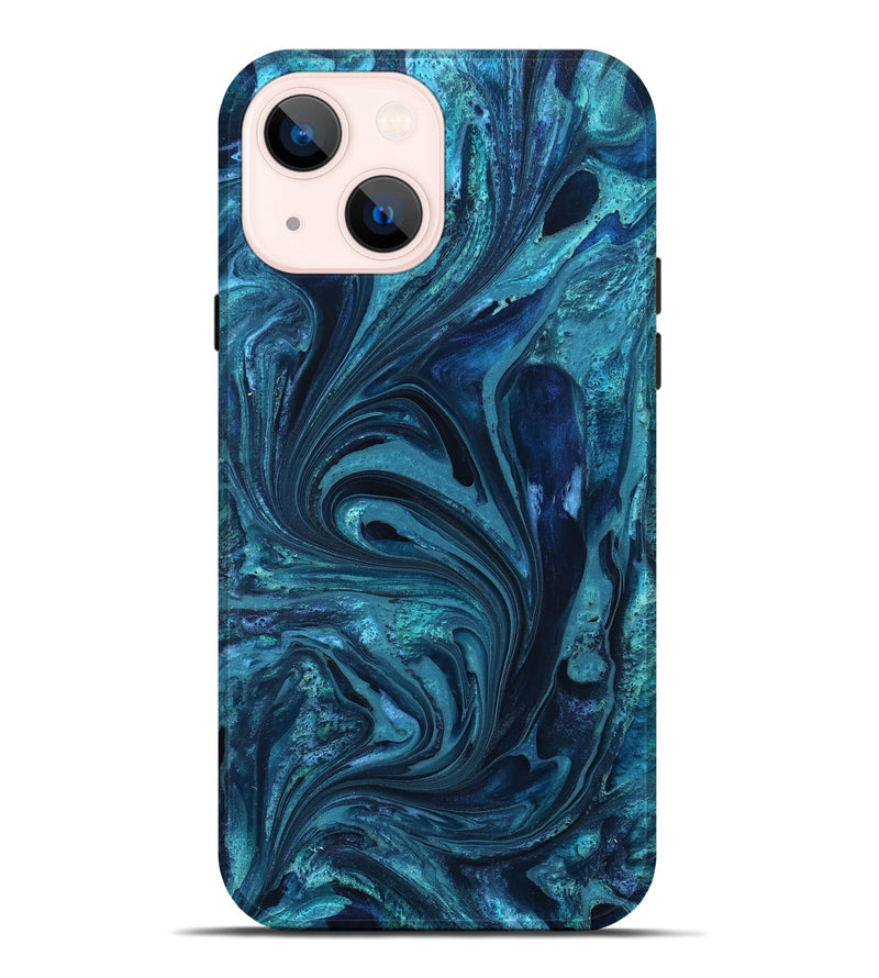 iPhone 14 Plus ResinArt Live Edge Phone Case - Maritza (Blue, 827879)