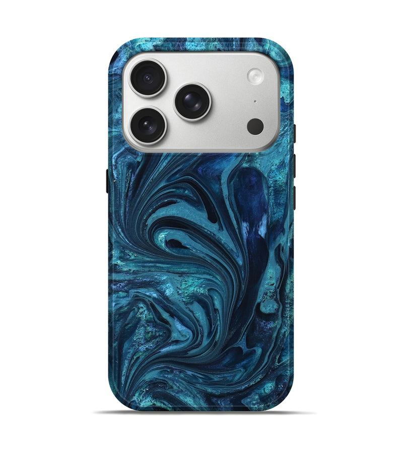 iPhone 17 Pro ResinArt Live Edge Phone Case - Maritza (Blue, 827879)