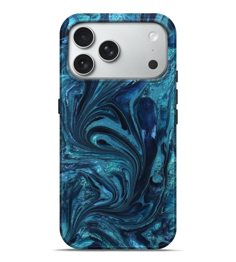 iPhone 18 Pro Max ResinArt Live Edge Phone Case - Maritza (Blue, 827879)