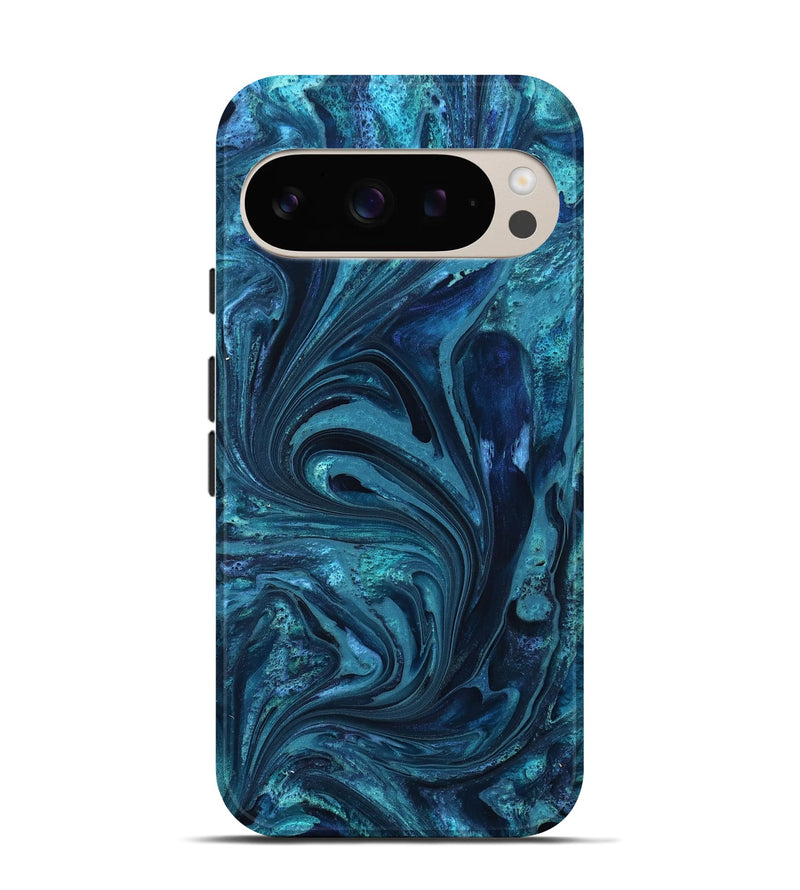 Pixel 9 ResinArt Live Edge Phone Case - Maritza (Blue, 827879)