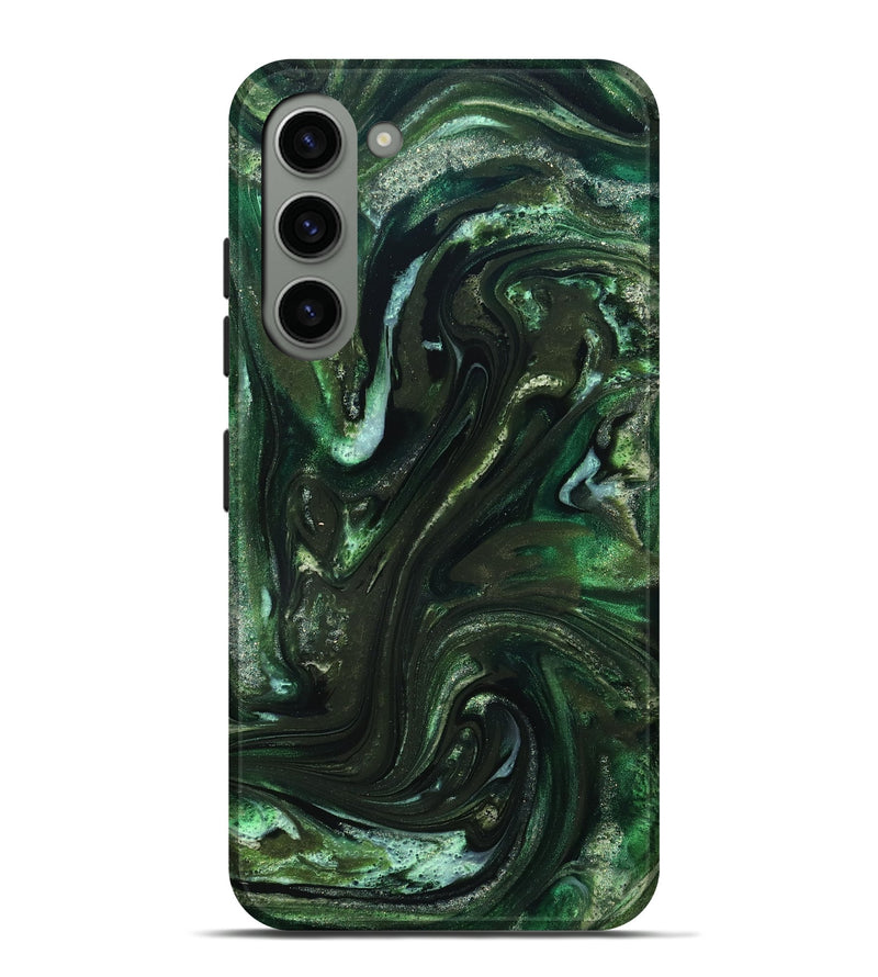 Galaxy S23 Plus ResinArt Live Edge Phone Case - Darnell (Green, 827881)