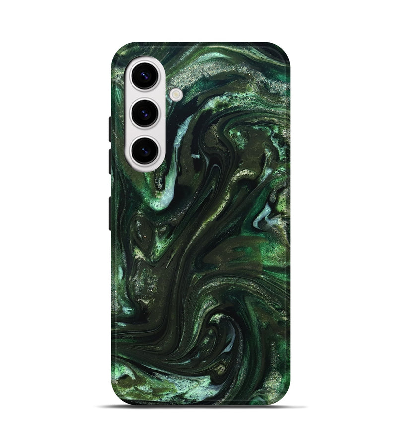 Galaxy S25 ResinArt Live Edge Phone Case - Darnell (Green, 827881)