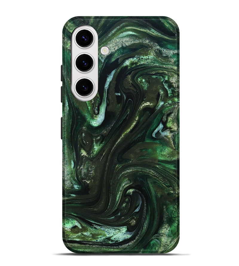 Galaxy S25 Plus ResinArt Live Edge Phone Case - Darnell (Green, 827881)