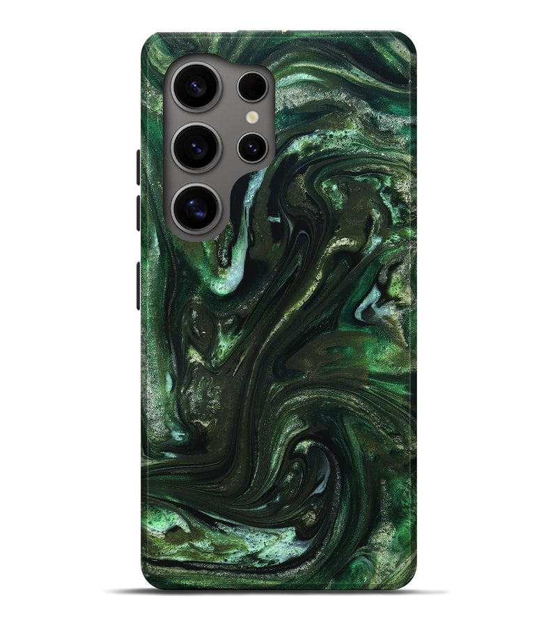 Galaxy S25 Ultra ResinArt Live Edge Phone Case - Darnell (Green, 827881)
