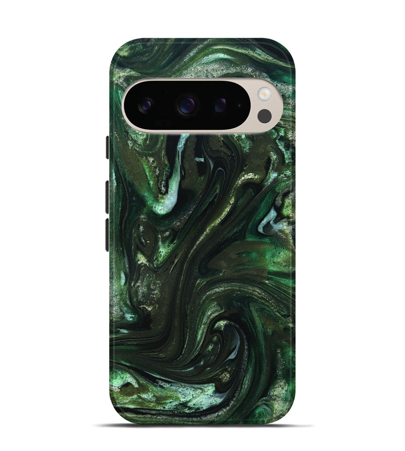Pixel 10 Pro ResinArt Live Edge Phone Case - Darnell (Green, 827881)