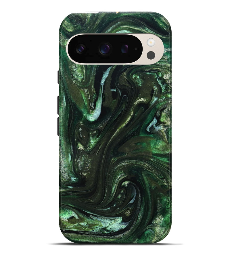 Pixel 10 Pro XL ResinArt Live Edge Phone Case - Darnell (Green, 827881)