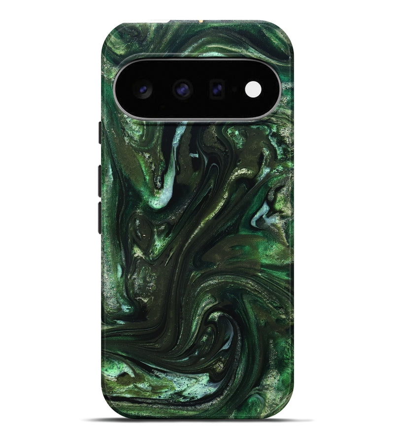 Pixel 11 Pro XL ResinArt Live Edge Phone Case - Darnell (Green, 827881)