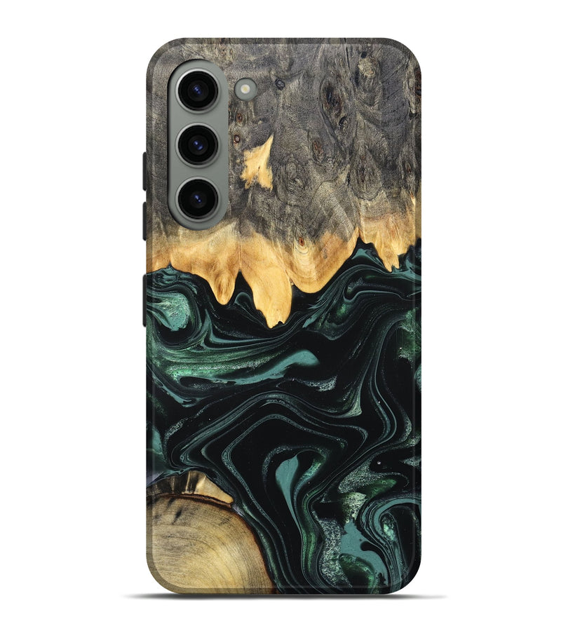 Galaxy S23 Plus Wood Live Edge Phone Case - Kya (Green, 827883)