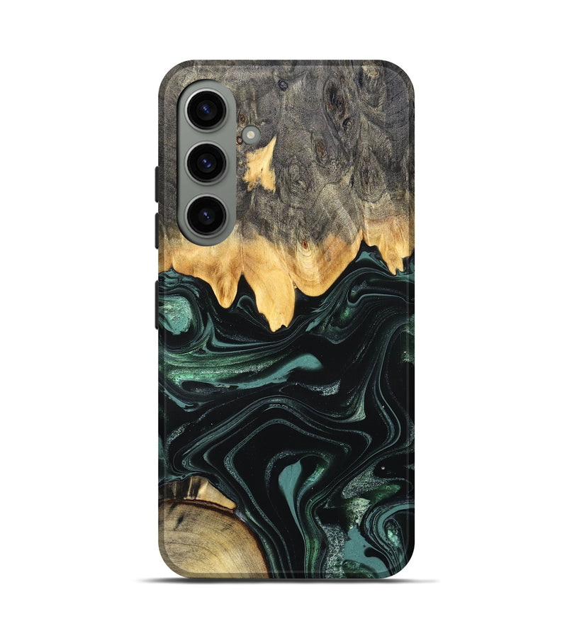 Galaxy S24 Wood Live Edge Phone Case - Kya (Green, 827883)