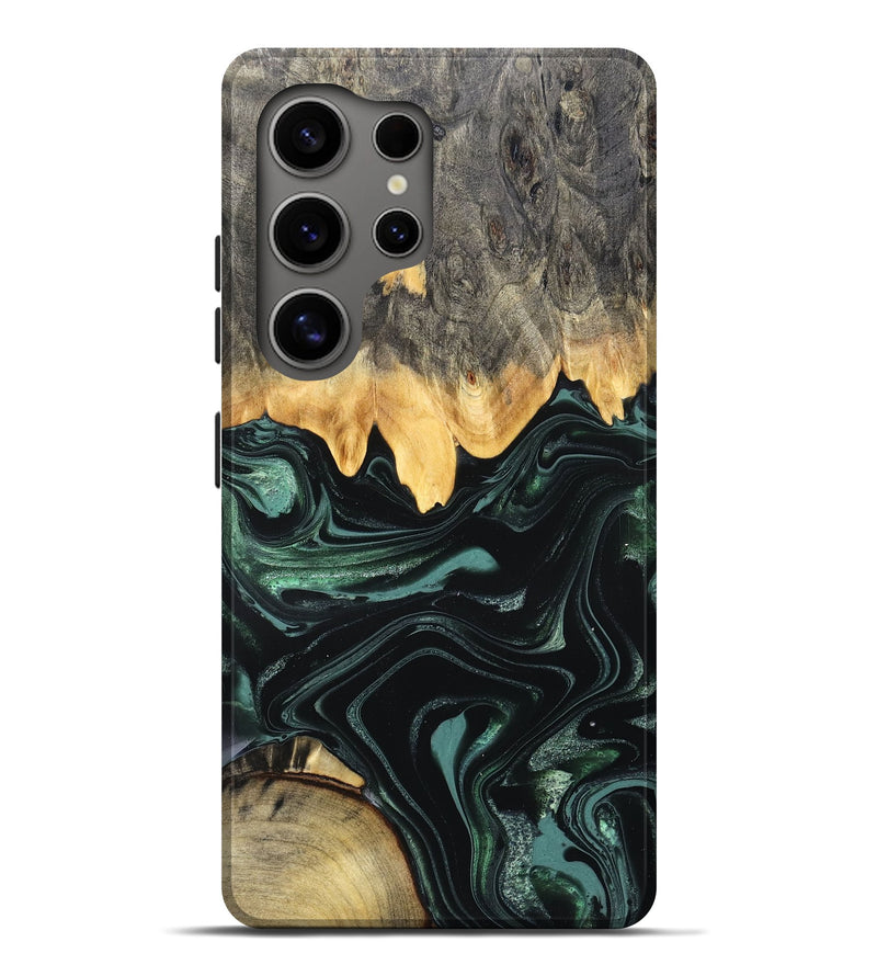Galaxy S25 Ultra Wood Live Edge Phone Case - Kya (Green, 827883)
