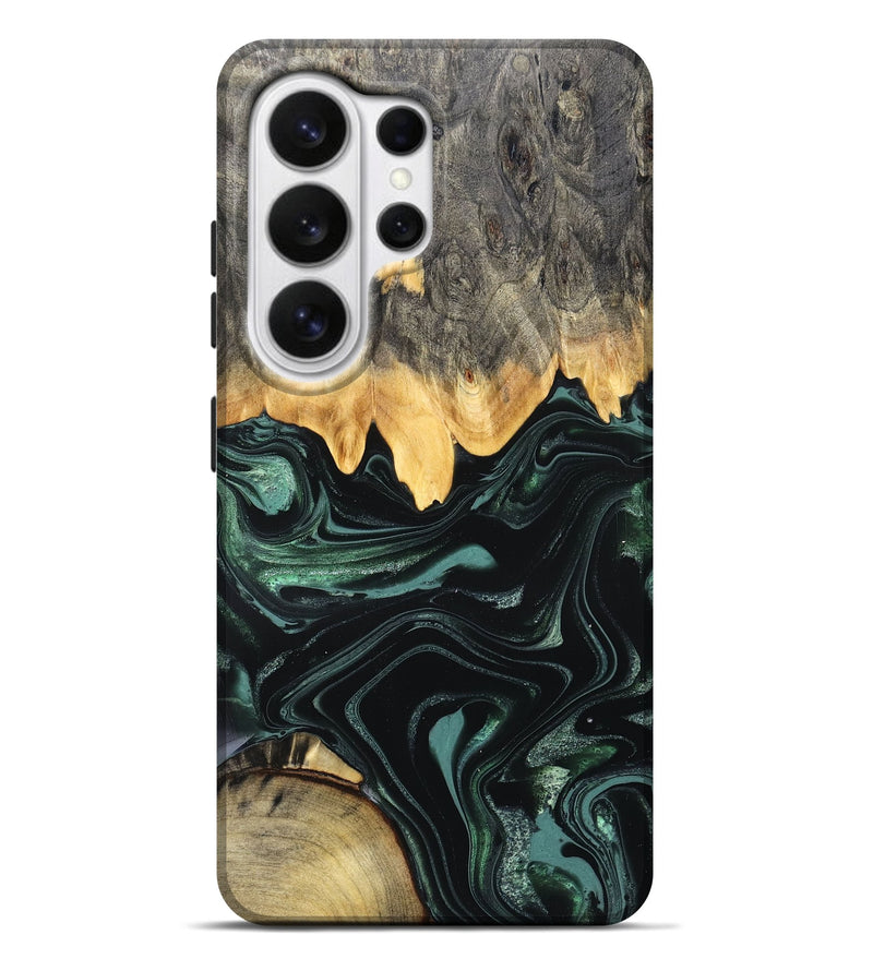 Galaxy S26 Ultra Wood Live Edge Phone Case - Kya (Green, 827883)