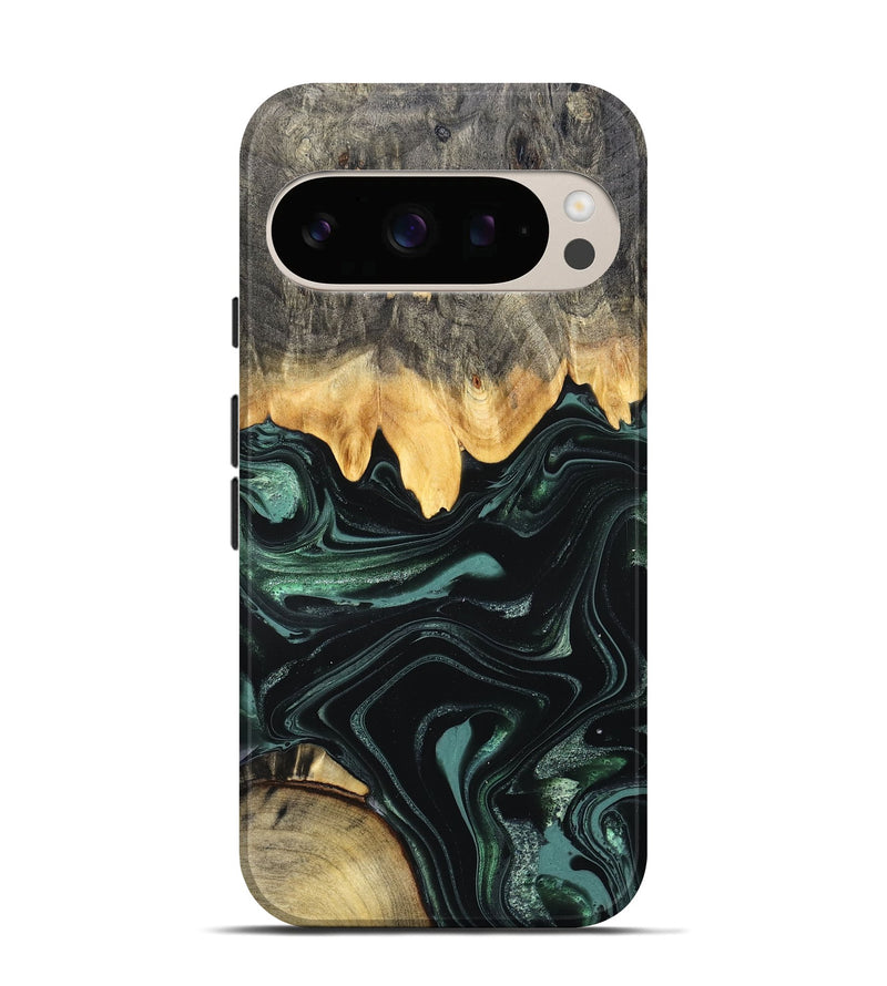 Pixel 10 Wood Live Edge Phone Case - Kya (Green, 827883)
