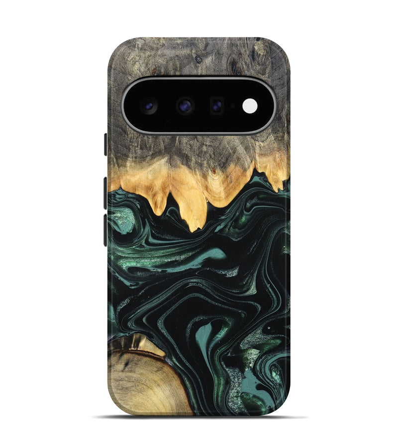 Pixel 11 Wood Live Edge Phone Case - Kya (Green, 827883)