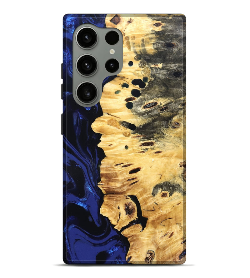 Galaxy S24 Ultra Wood Live Edge Phone Case - Rylie (Blue, 827885)