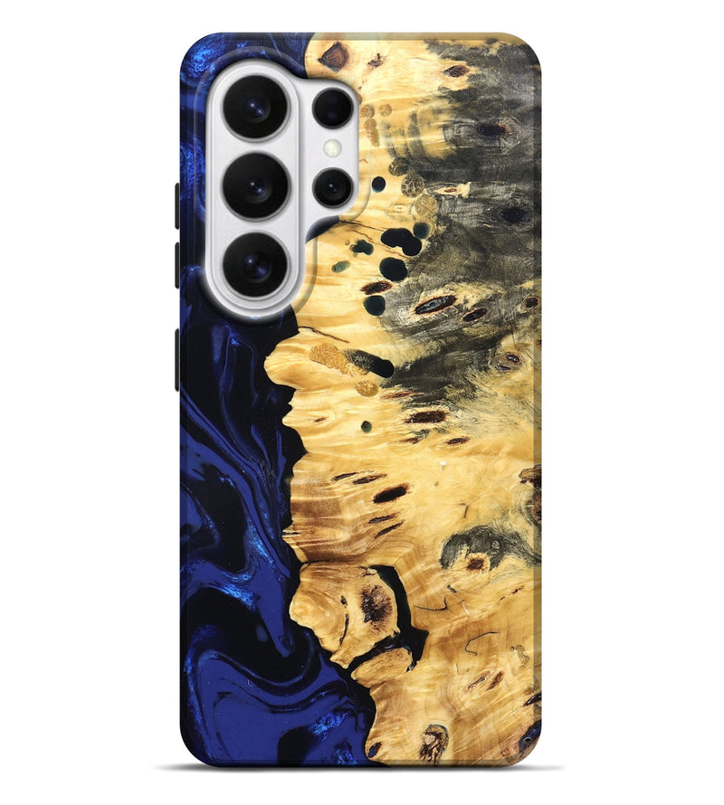 Galaxy S26 Ultra Wood Live Edge Phone Case - Rylie (Blue, 827885)