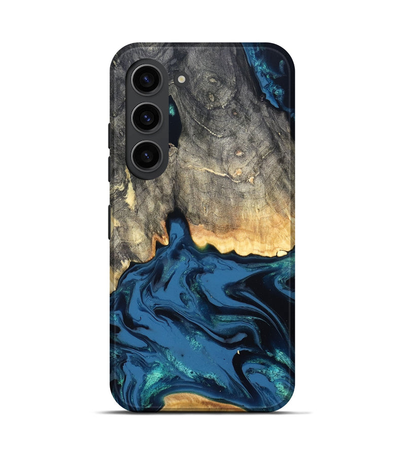 Galaxy S23 Wood Live Edge Phone Case - Makala (Blue, 827888)