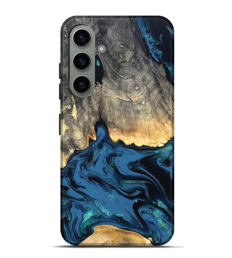 Galaxy S24 Plus Wood Live Edge Phone Case - Makala (Blue, 827888)