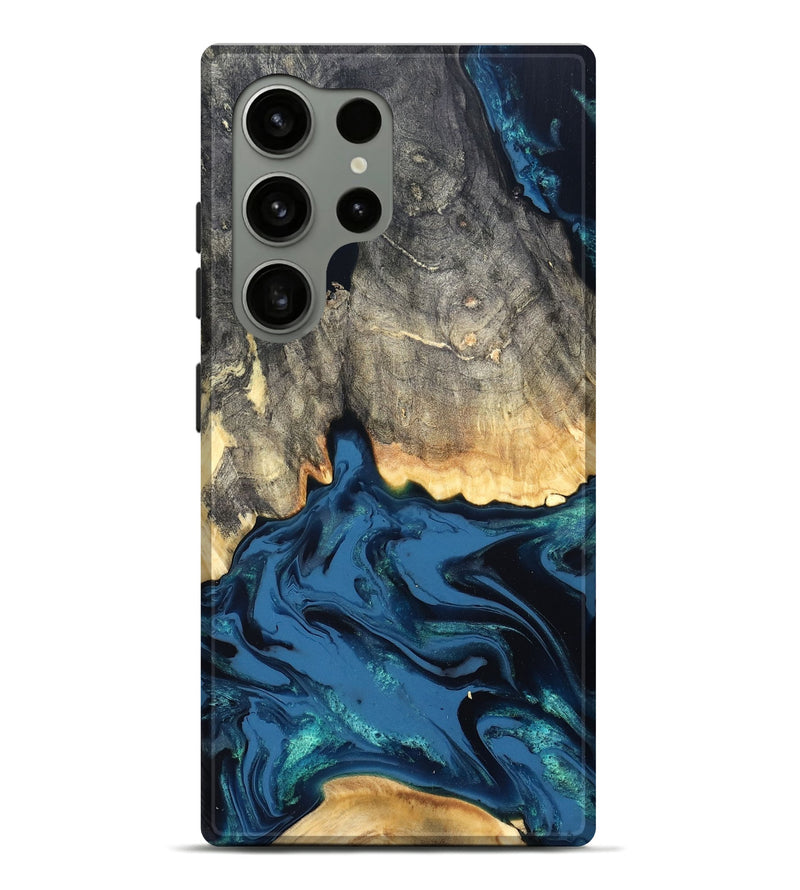 Galaxy S24 Ultra Wood Live Edge Phone Case - Makala (Blue, 827888)