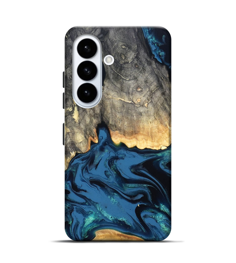 Galaxy S26 Wood Live Edge Phone Case - Makala (Blue, 827888)