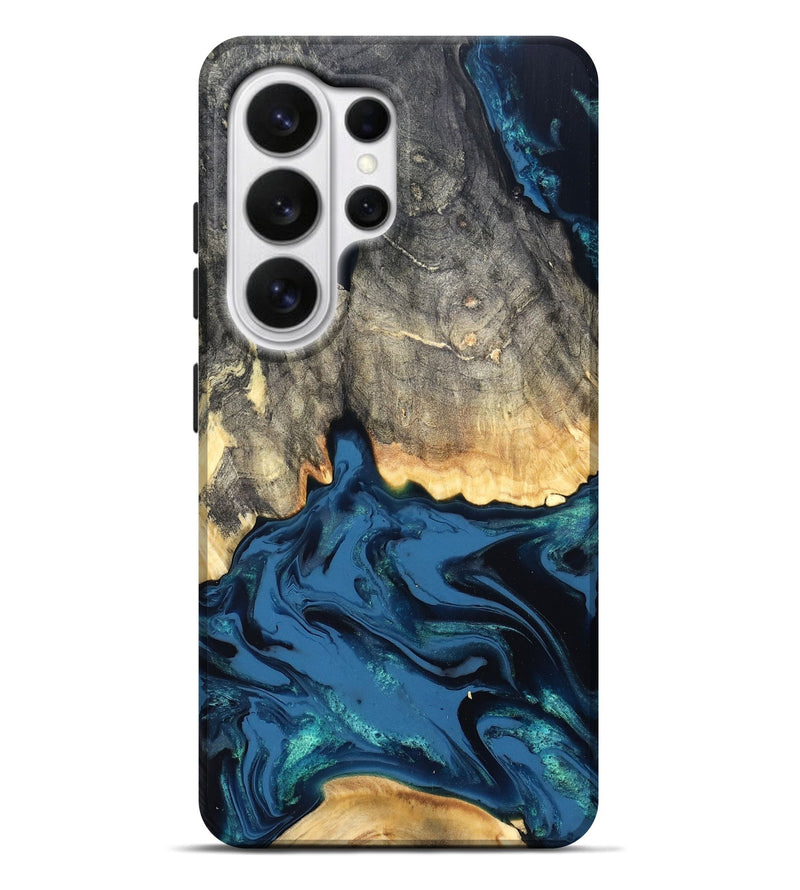 Galaxy S26 Ultra Wood Live Edge Phone Case - Makala (Blue, 827888)