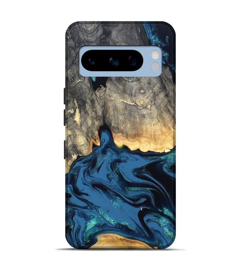 Pixel 8 Pro Wood Live Edge Phone Case - Makala (Blue, 827888)