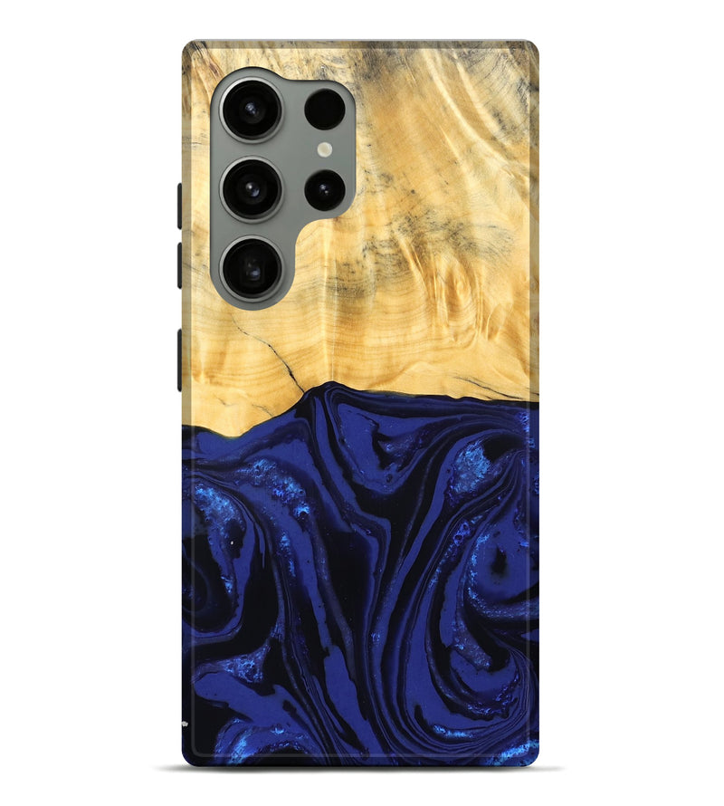 Galaxy S24 Ultra Wood Live Edge Phone Case - Meta (Blue, 827899)