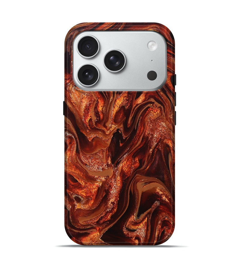iPhone 18 Pro ResinArt Live Edge Phone Case - Vern (Red, 827906)