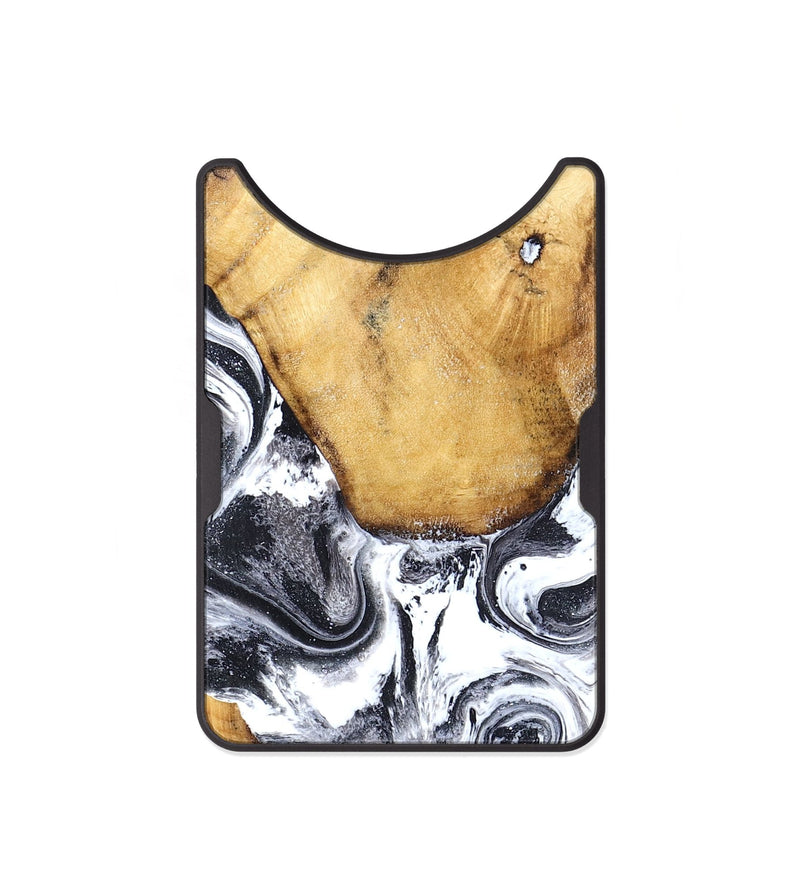 Alloy Wood Wallet - Raelynn (Black & White, 827908)